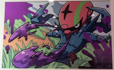 Accelgor Michi Method scene — Scene artwork (Art of Pokémon)
