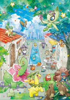 Alcremie Michi Method scene — Scene artwork (Art of Pokémon)