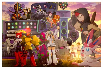 Armarouge Michi Method scene — POKÉMON TRAINERS -STARDUST★BESTIES-, Postacard 1