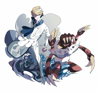 Barbaracle Michi Method scene — Scene artwork (Art of Pokémon)