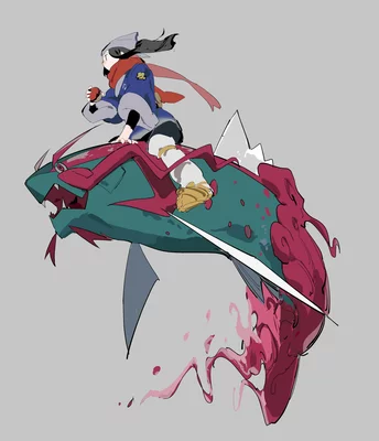 Basculegion Michi Method scene — Scene artwork (Art of Pokémon)