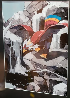 Braviary Michi Method scene — Scene artwork (Art of Pokémon)