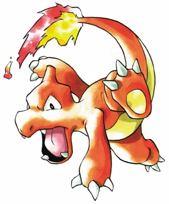 Charmeleon Michi Method scene — Scene artwork (Art of Pokémon)