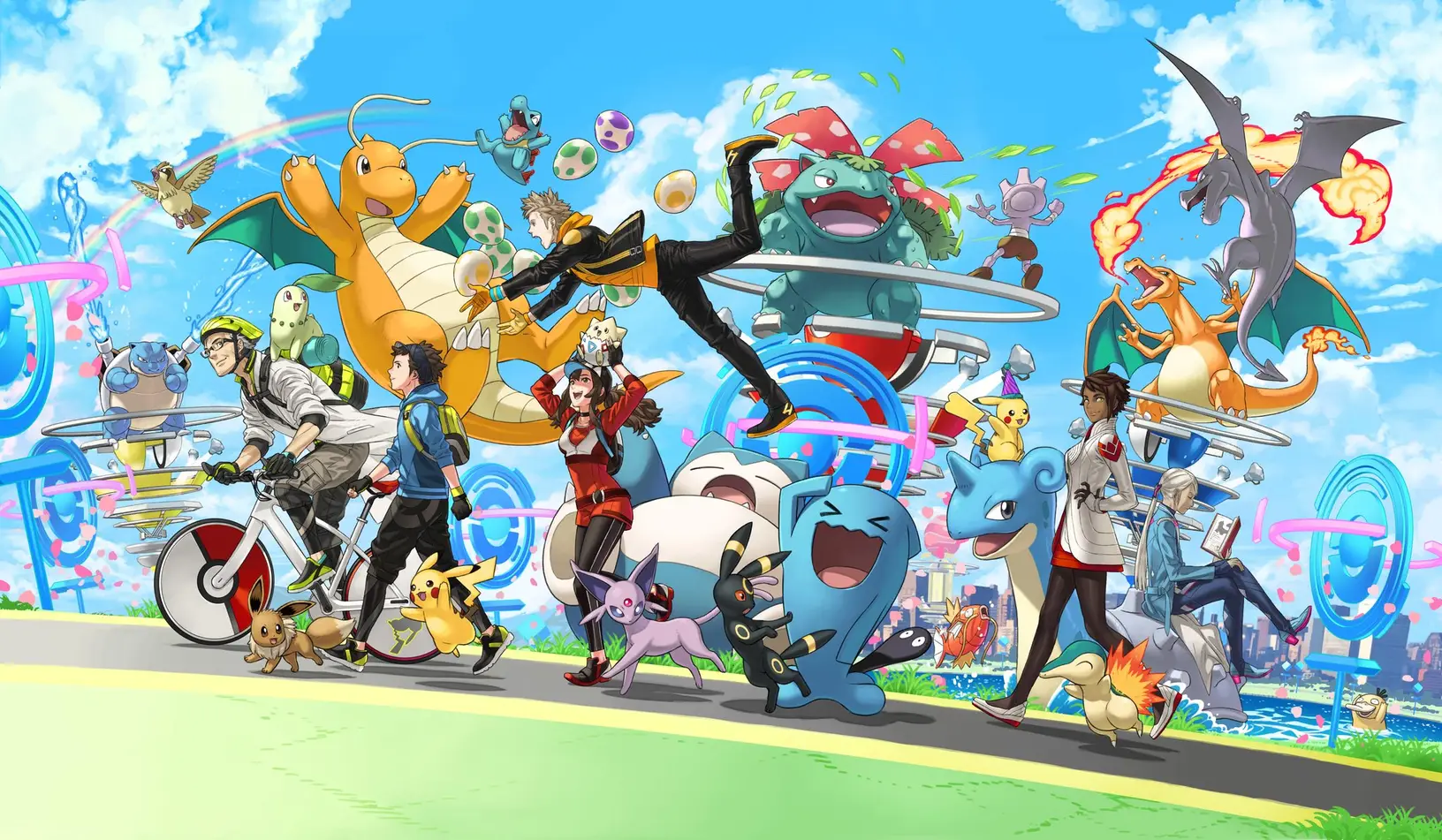Chikorita Michi Method scene — Scene wallpaper — Chikorita