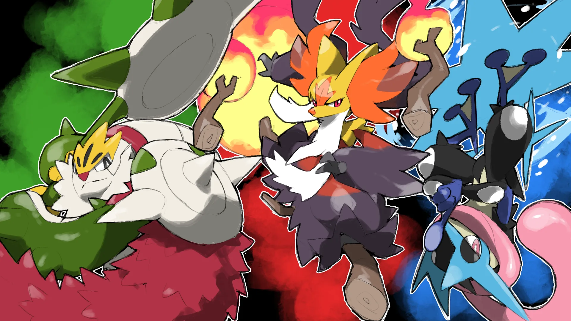 Delphox Michi Method scene — Scene wallpaper — Delphox