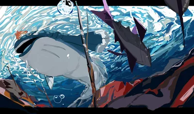Dondozo Michi Method scene — Scene artwork (Art of Pokémon)