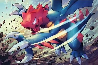 Druddigon Michi Method scene — Scene artwork (Art of Pokémon)