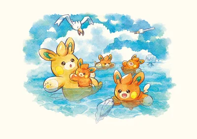 Eiscue Michi Method scene — Scene artwork (Art of Pokémon)