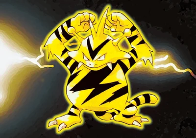 Electabuzz Michi Method scene — Scene artwork (Art of Pokémon)