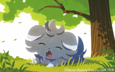 Espurr Michi Method scene — Scene artwork (Art of Pokémon)