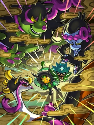 Fezandipiti Michi Method scene — Scene artwork (Art of Pokémon)