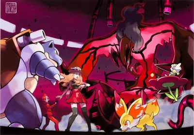 Flabebe Michi Method scene — Battle at the Secret HQ Yveltal - Pokemon Gallery Collection