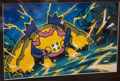 Galvantula Michi Method scene — Scene artwork (Art of Pokémon)