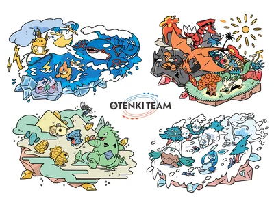 Goomy Michi Method scene — Scene artwork (Art of Pokémon)