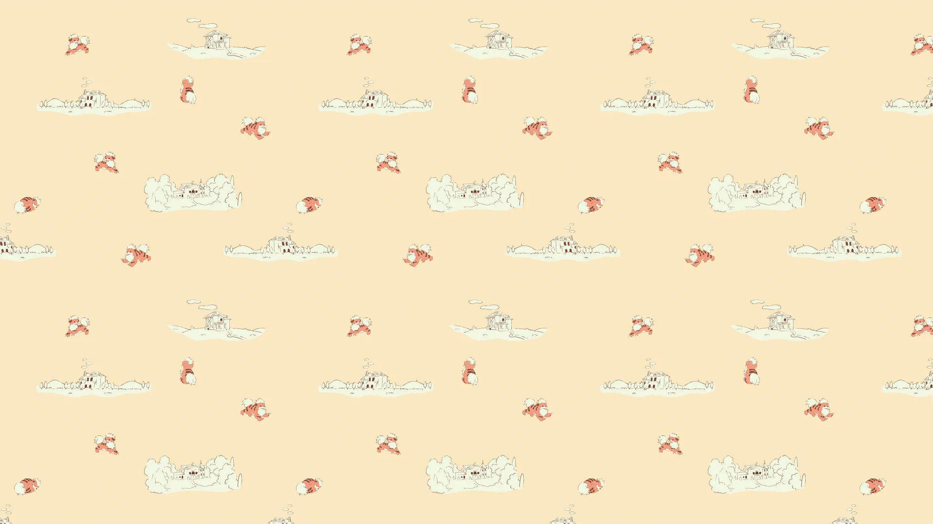 Growlithe Michi Method scene — Scene wallpaper — Growlithe