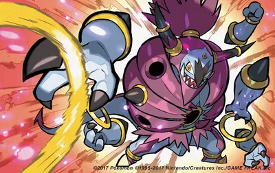 Hoopa Michi Method scene — Scene artwork (Art of Pokémon)