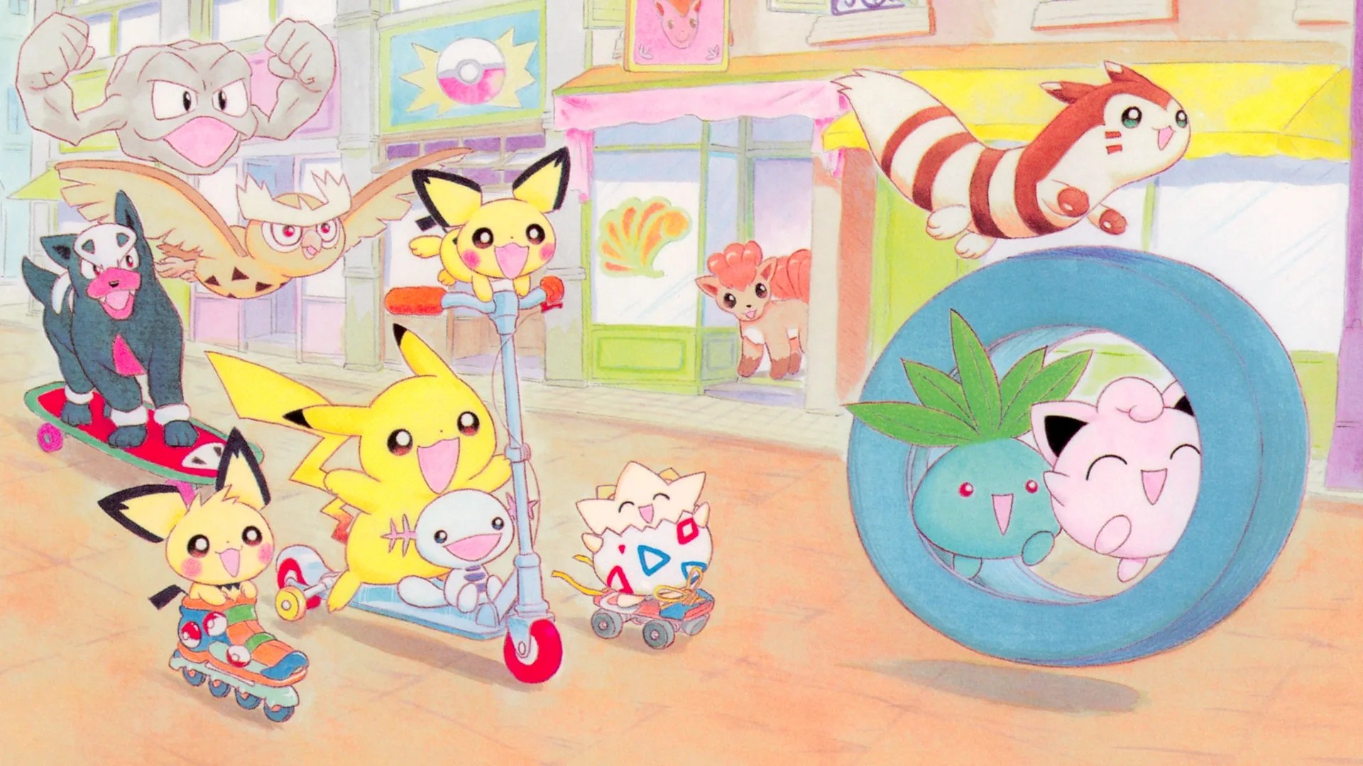 Houndour Michi Method scene — Scene wallpaper — Houndour