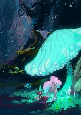 Impidimp Michi Method scene — Scene artwork (Art of Pokémon)
