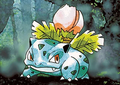 Ivysaur Michi Method scene — Scene artwork (Art of Pokémon)
