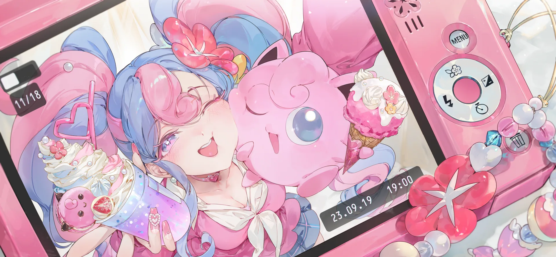 Jigglypuff Michi Method scene — Scene wallpaper — Jigglypuff