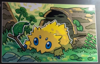 Joltik Michi Method scene — Scene artwork (Art of Pokémon)