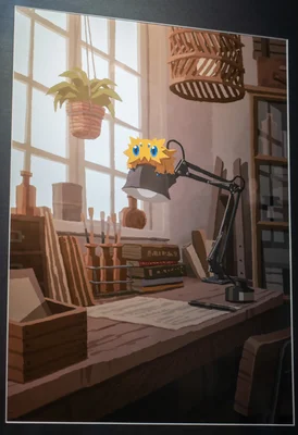 Joltik Michi Method scene — Scene artwork (Art of Pokémon)