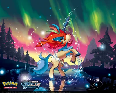 Keldeo Michi Method scene — Scene artwork (Art of Pokémon)