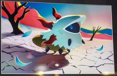 Larvesta Michi Method scene — Scene artwork (Art of Pokémon)
