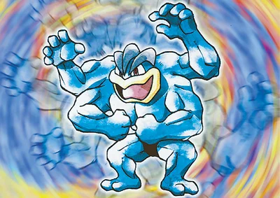 Machamp Michi Method scene — Scene artwork (Art of Pokémon)