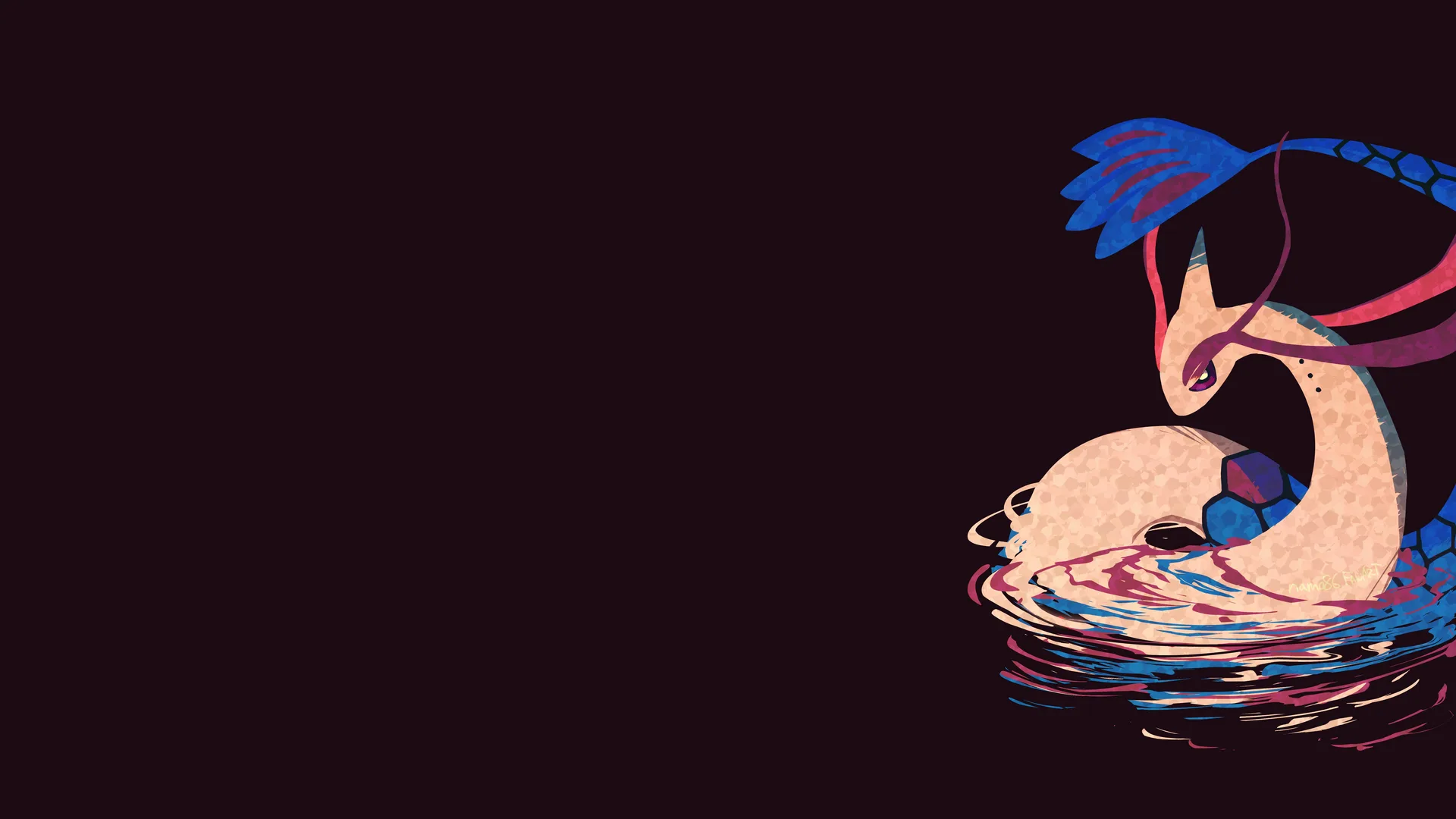 Milotic Michi Method scene — Scene wallpaper — Milotic