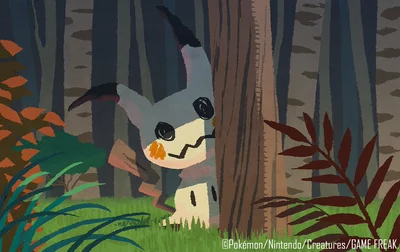Mimikyu Michi Method scene — Scene artwork (Art of Pokémon)