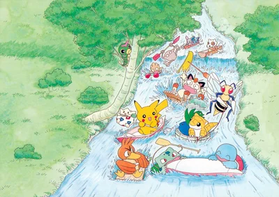 Nidoran F Michi Method scene — 1999 Set A, River Rafting by Keiko Fukuyama