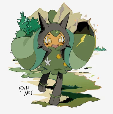 Ogerpon Michi Method scene — Scene artwork (Art of Pokémon)