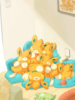 Pawmi Michi Method scene — Scene artwork (Art of Pokémon)