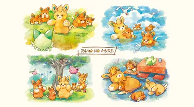 Pawmo Michi Method scene — Scene artwork (Art of Pokémon)