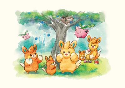 Pawmo Michi Method scene — Scene artwork (Art of Pokémon)