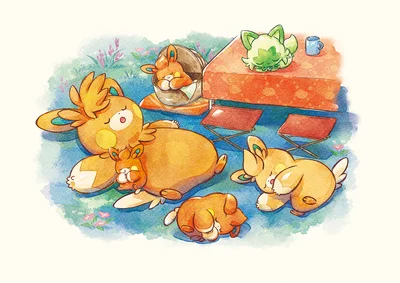 Pawmo Michi Method scene — Scene artwork (Art of Pokémon)