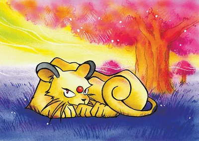 Persian Michi Method scene — Scene artwork (Art of Pokémon)