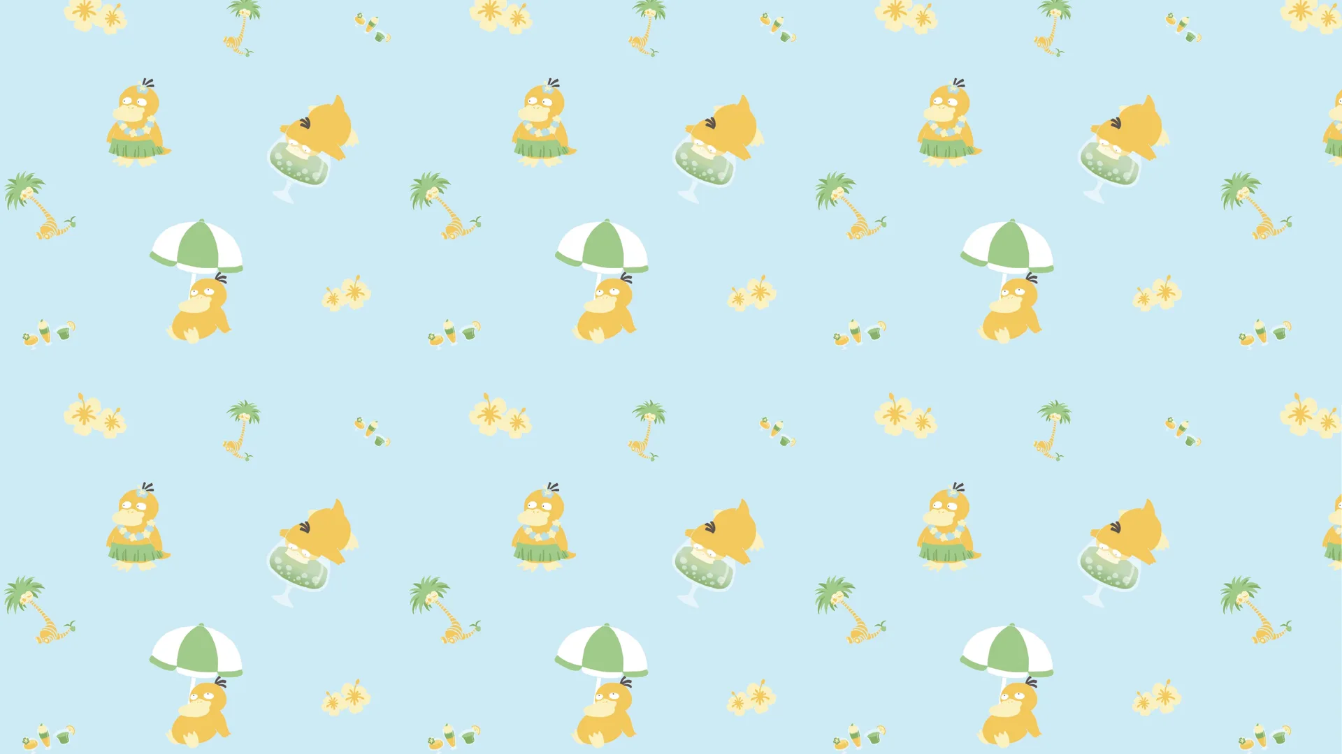 Psyduck Michi Method scene — Scene wallpaper — Psyduck