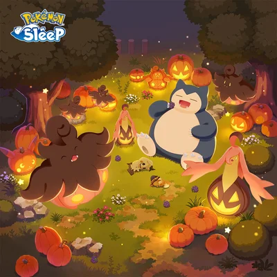 Pumpkaboo Michi Method scene — Scene artwork (Art of Pokémon)