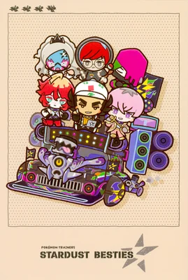 Revavroom Michi Method scene — POKÉMON TRAINERS -STARDUST★BESTIES-, Postcard 4