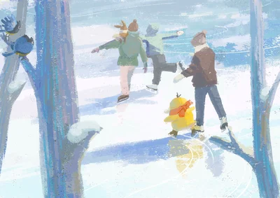 Rookidee Michi Method scene — Scene artwork (Art of Pokémon)