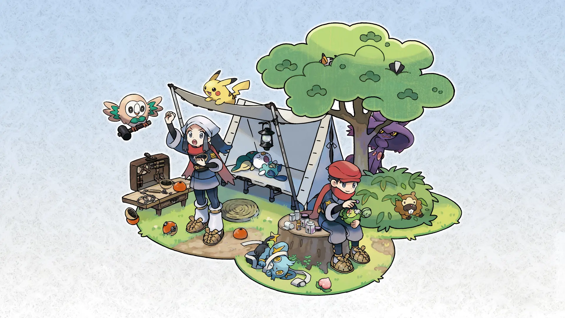 Rowlet Michi Method scene — Scene wallpaper — Rowlet