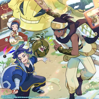 Sandaconda Michi Method scene — Scene artwork (Art of Pokémon)