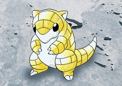 Sandshrew Michi Method scene — Scene artwork (Art of Pokémon)