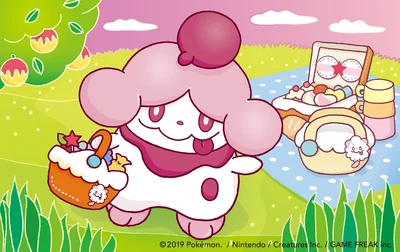 Slurpuff Michi Method scene — Scene artwork (Art of Pokémon)
