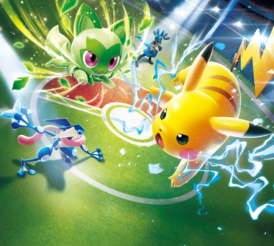 Sprigatito Michi Method scene — battle academy artwork