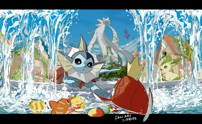 Tatsugiri Michi Method scene — Scene artwork (Art of Pokémon)