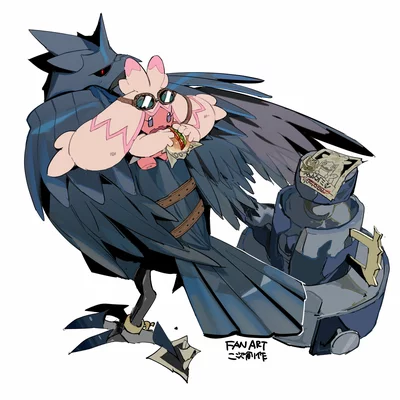 Tinkaton Michi Method scene — Scene artwork (Art of Pokémon)