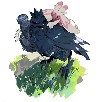 Tinkaton Michi Method scene — Scene artwork (Art of Pokémon)